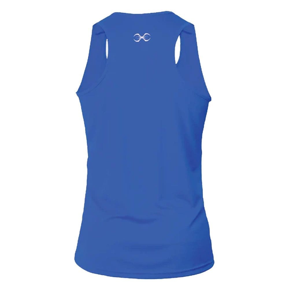 Sting Kids Mettle Competition Vest for boxing, blue with white Sting logo
