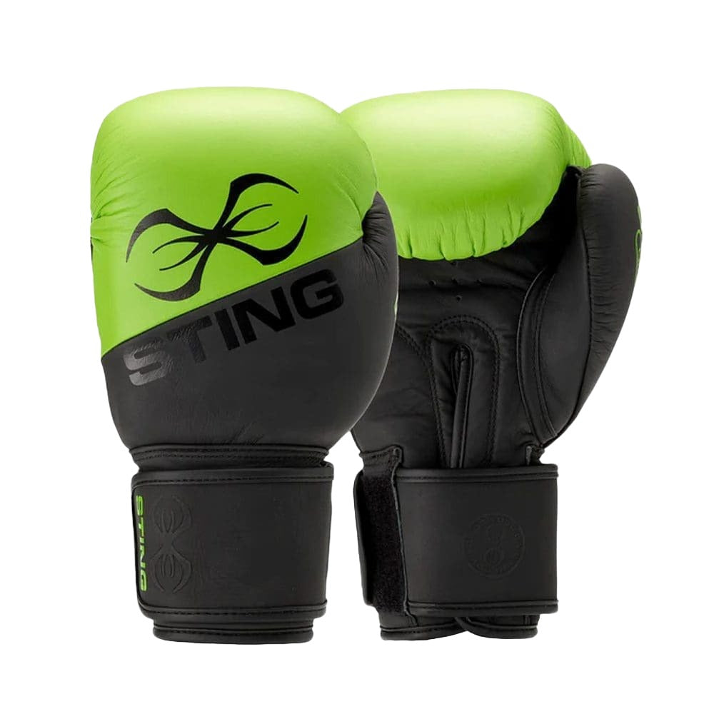 Sting Orion Boxing Gloves Black and Green