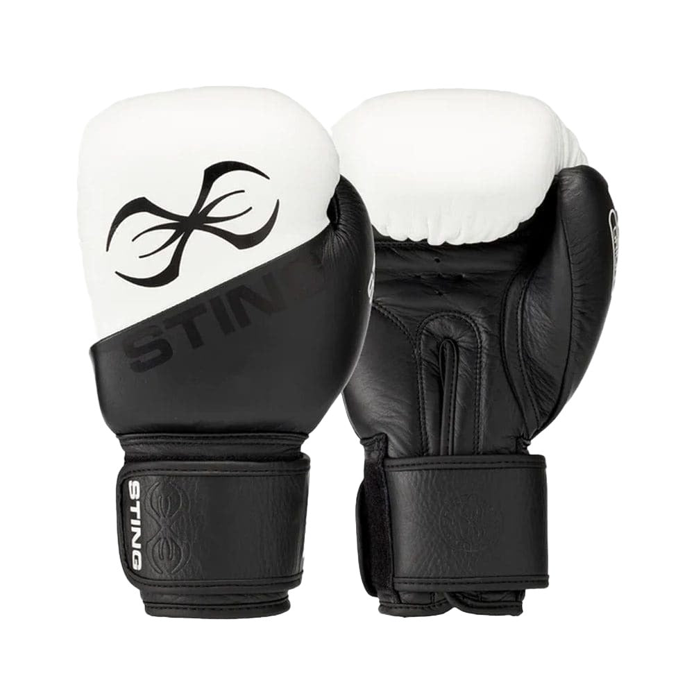 Sting Orion Boxing Gloves Black and White