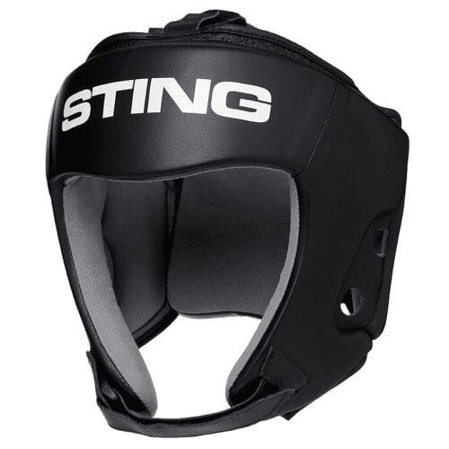 Sting Orion Open Face Head Guard Black