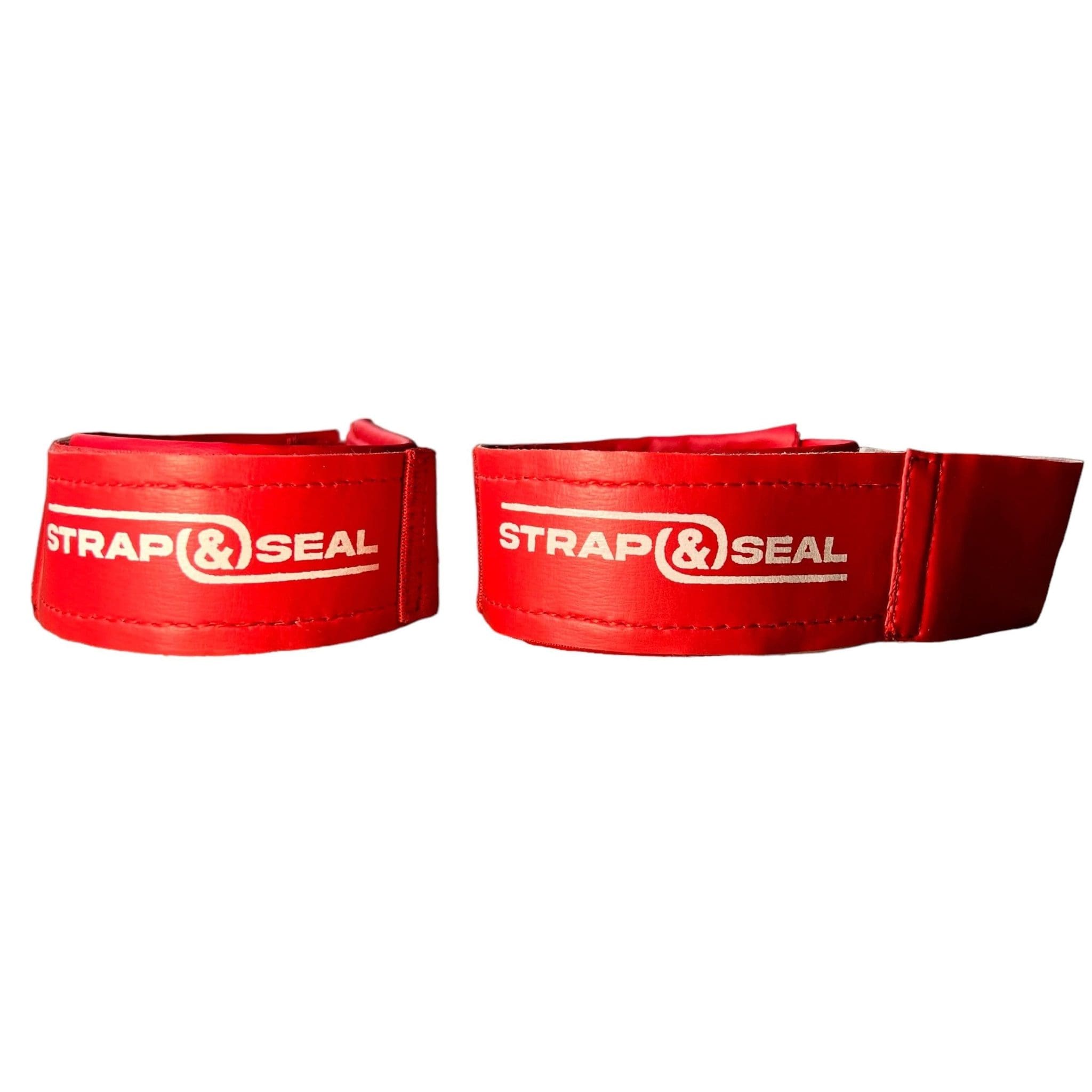 strap and seal boxing gloves lace converter red with white strap and seal logo