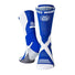 Suzi Wong X Sole Boxing Socks Blue and White with white Suzi Wong logo and text