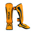 venum elite kids muay thai shin guards neon orange