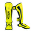 venum elite kids muay thai shin guards neon yellow