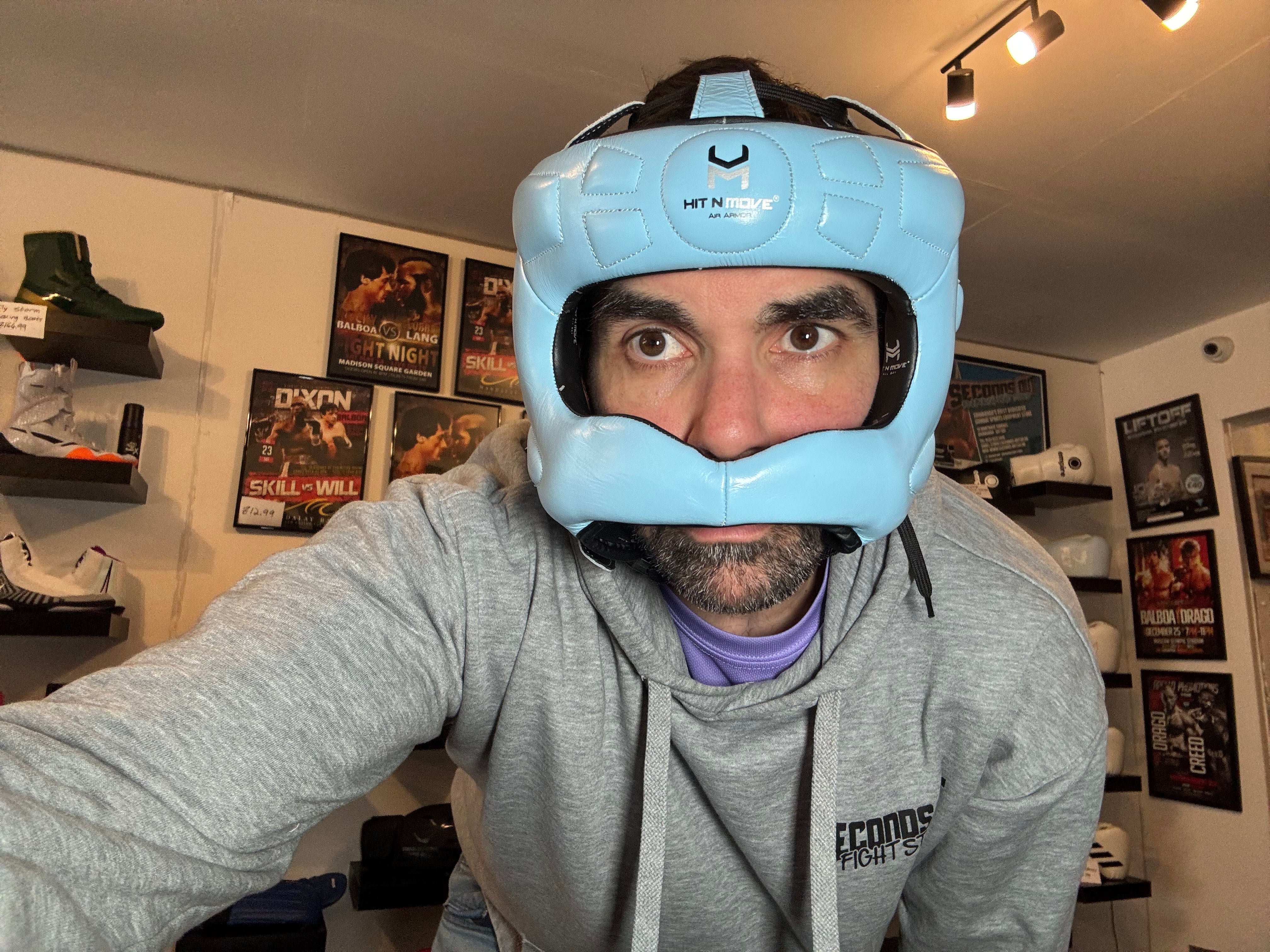 Hit n Move Face Saver Headgear - Epic Visibility for Boxing Seconds Out Fight Store Hit n Move Face Saver Headgear - Epic Visibility for Boxing Seconds Out Fight Store