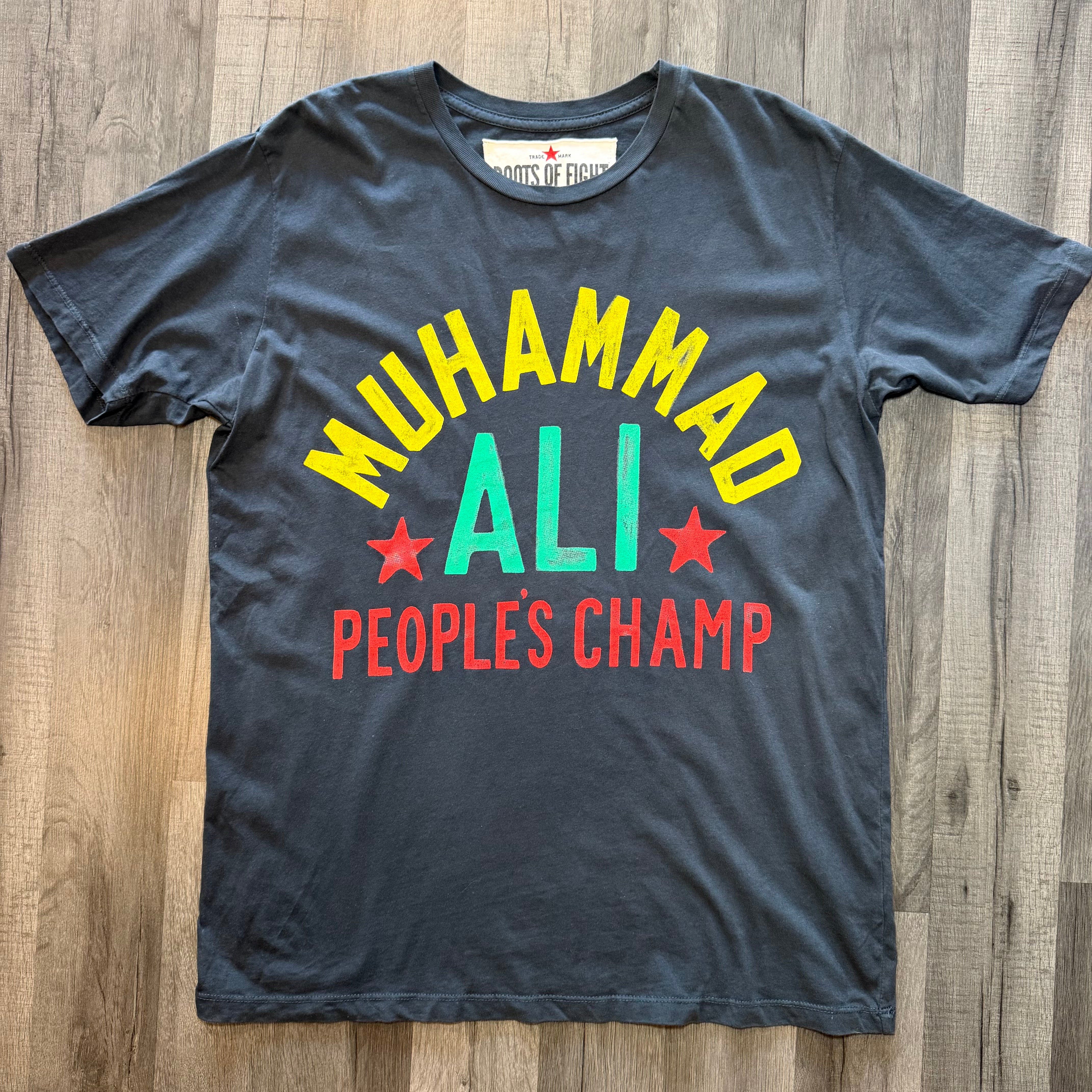 Roots of Fight Muhammad Ali Peoples Champ T-Shirt (Size Medium)