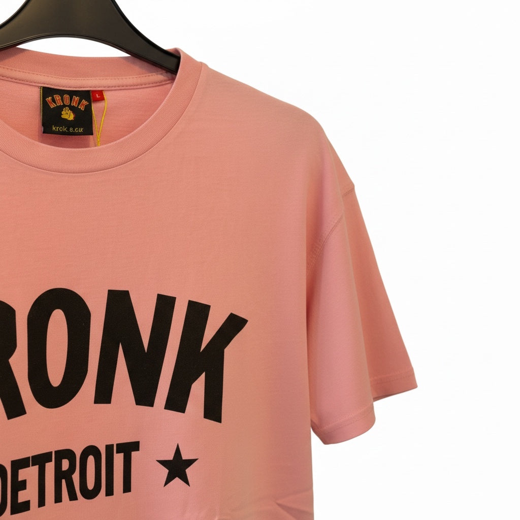 Kronk Detroit Stars Loose Fit T-Shirt pink