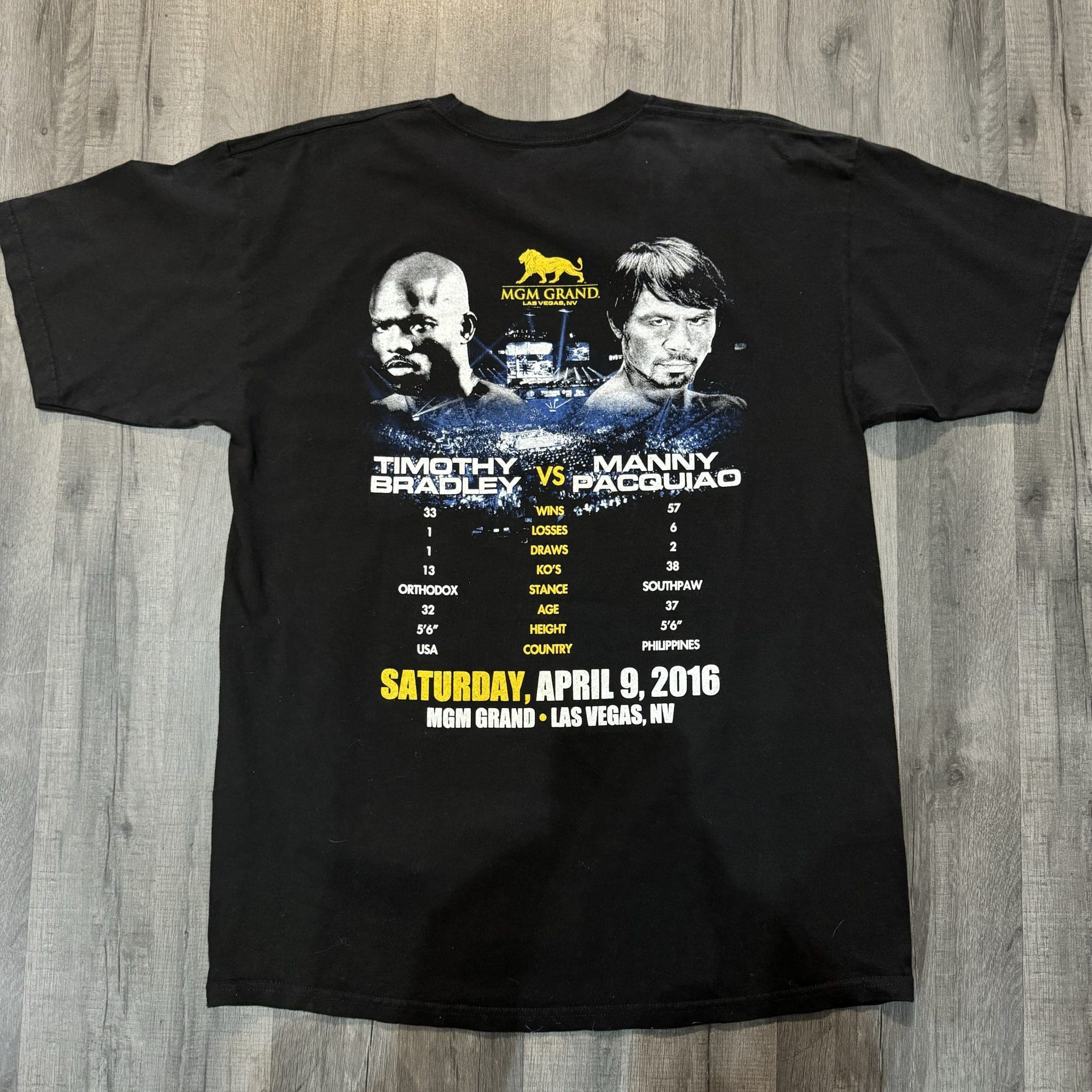 Manny Pacquiao vs Timothy Bradley 3 T-Shirt - Large