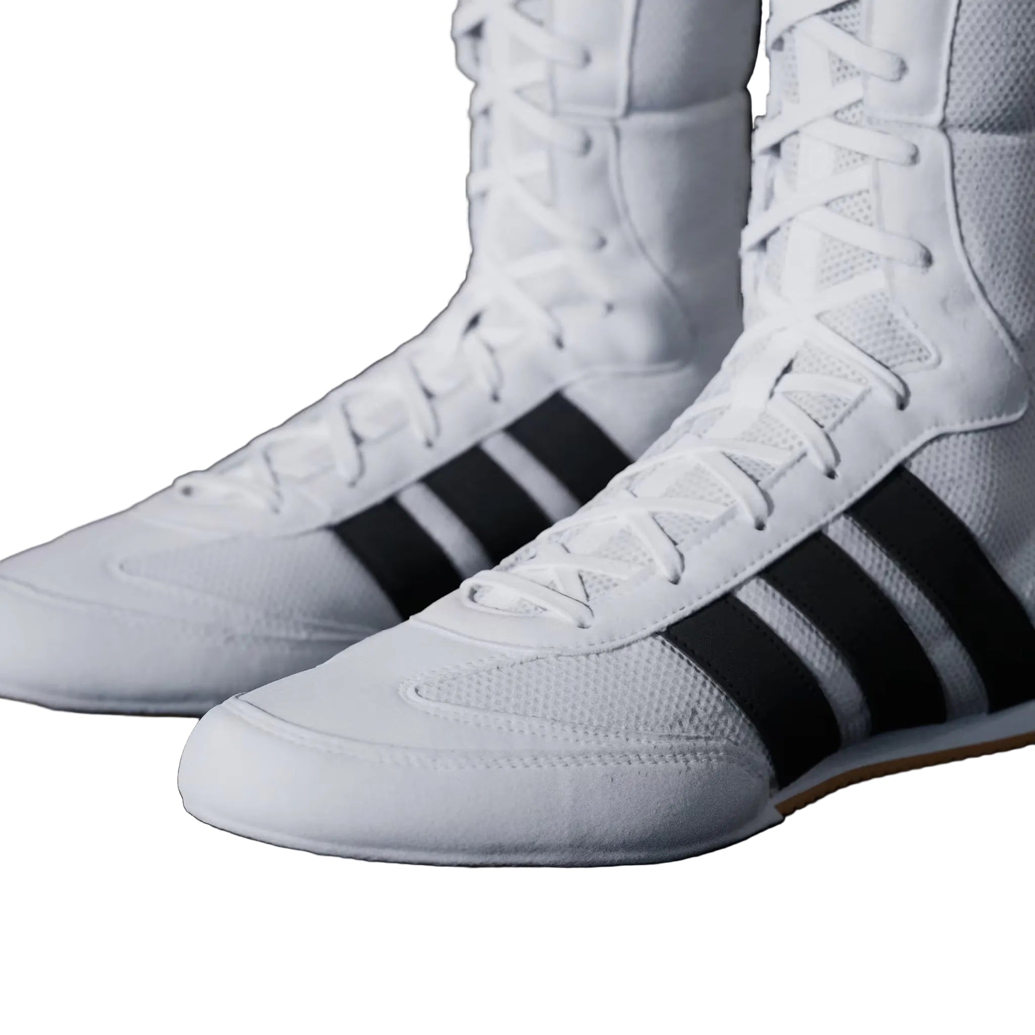 Adidas Box Hog Classic Boxing Boots White Black