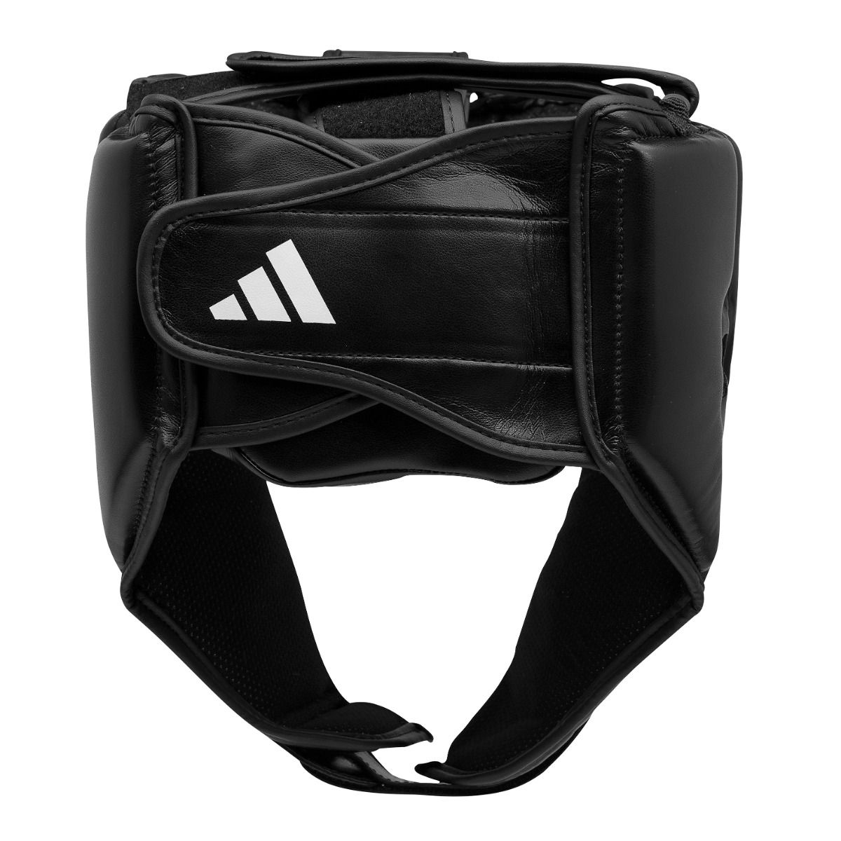adidas iba training head guard black open face design with white adidas logo
