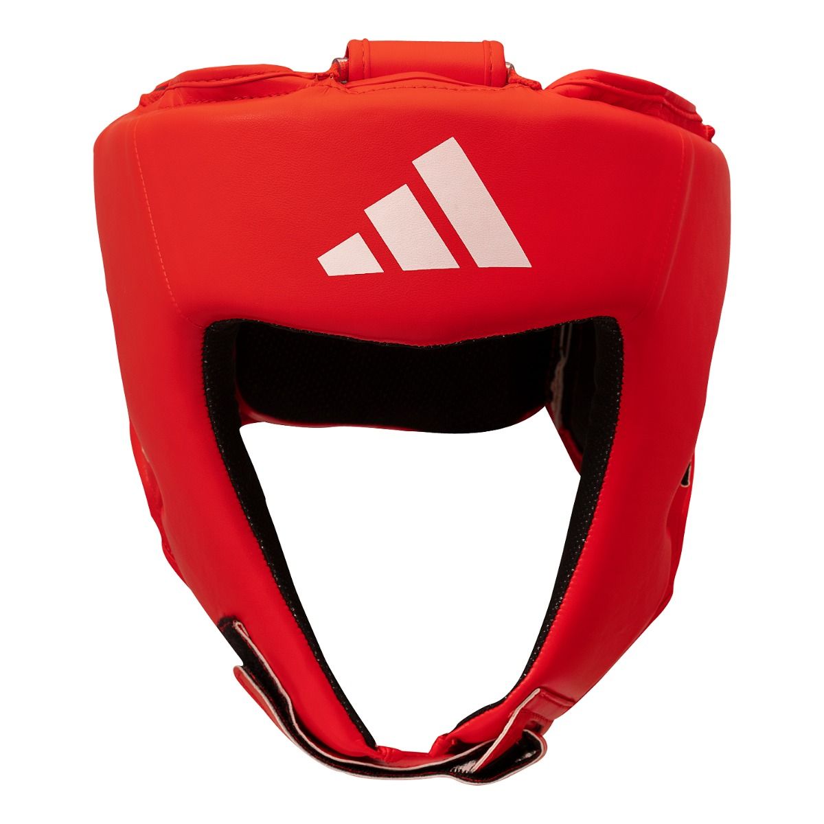 adidas iba training head guard red open face design with white adidas logo