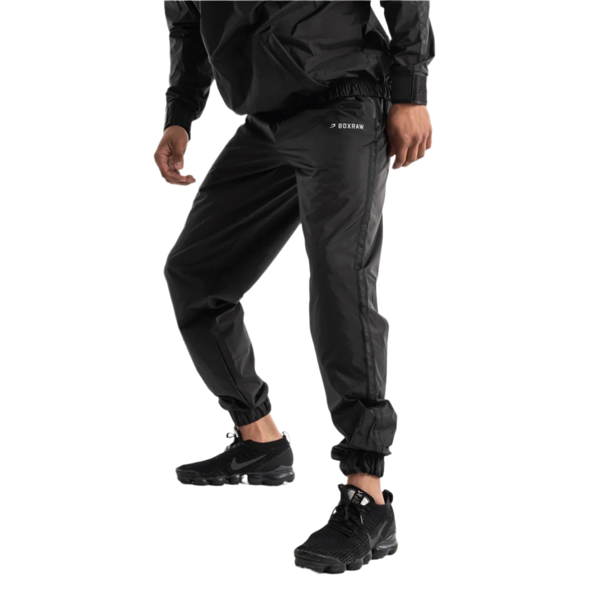 BOXRAW Hagler Sauna Suit 2.0 Black with white BOXRAW logo