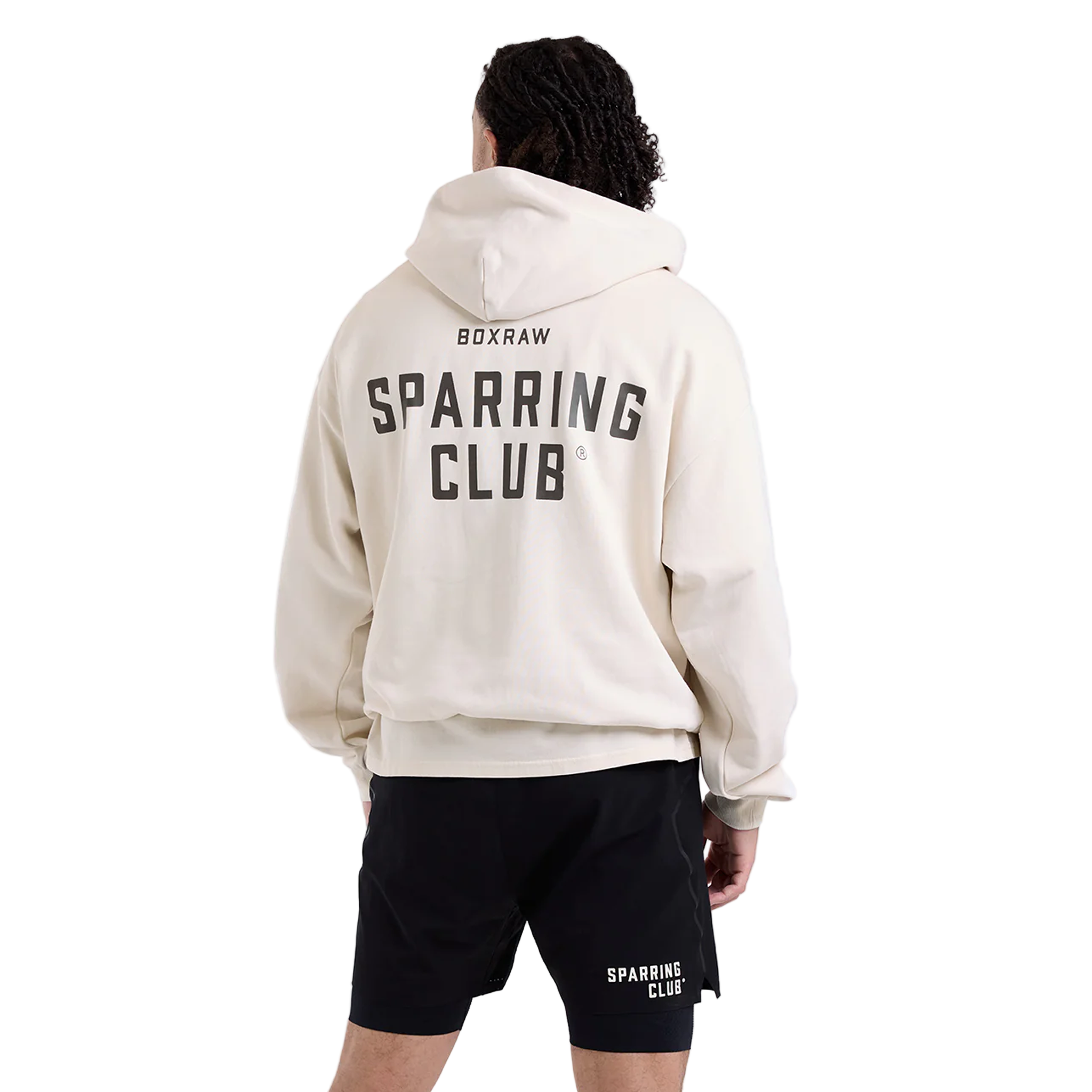 BOXRAW Sparring Club Oversized Hoodie Off White 