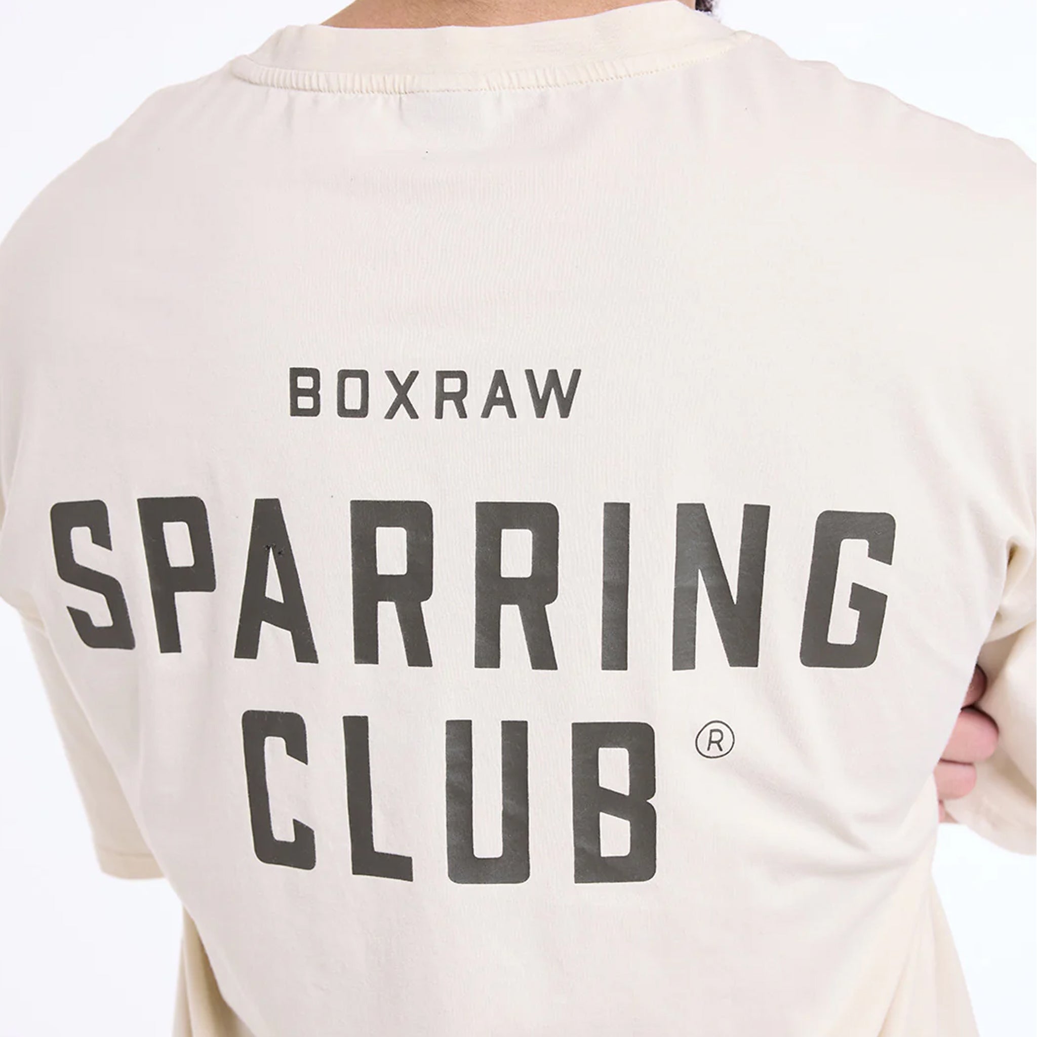 BOXRAW Sparring Club Oversized tshirt washed beige