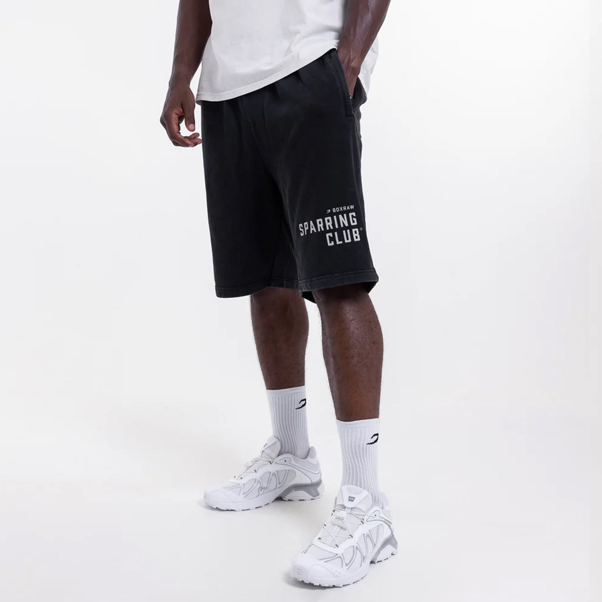 Boxraw Sparring Club Sweat Shorts black