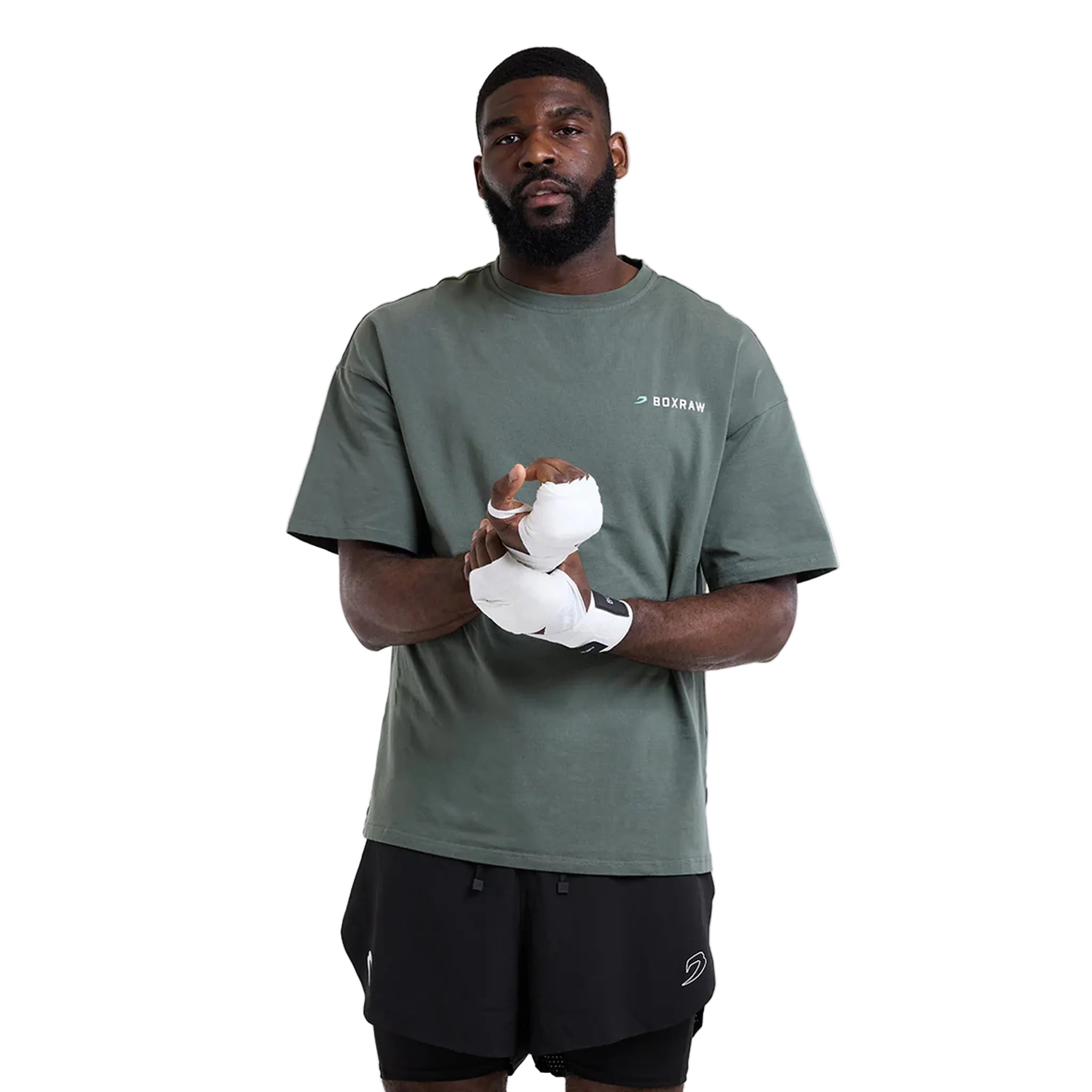 BOXRAW We Dont Play Boxing Oversized T-Shirt green 