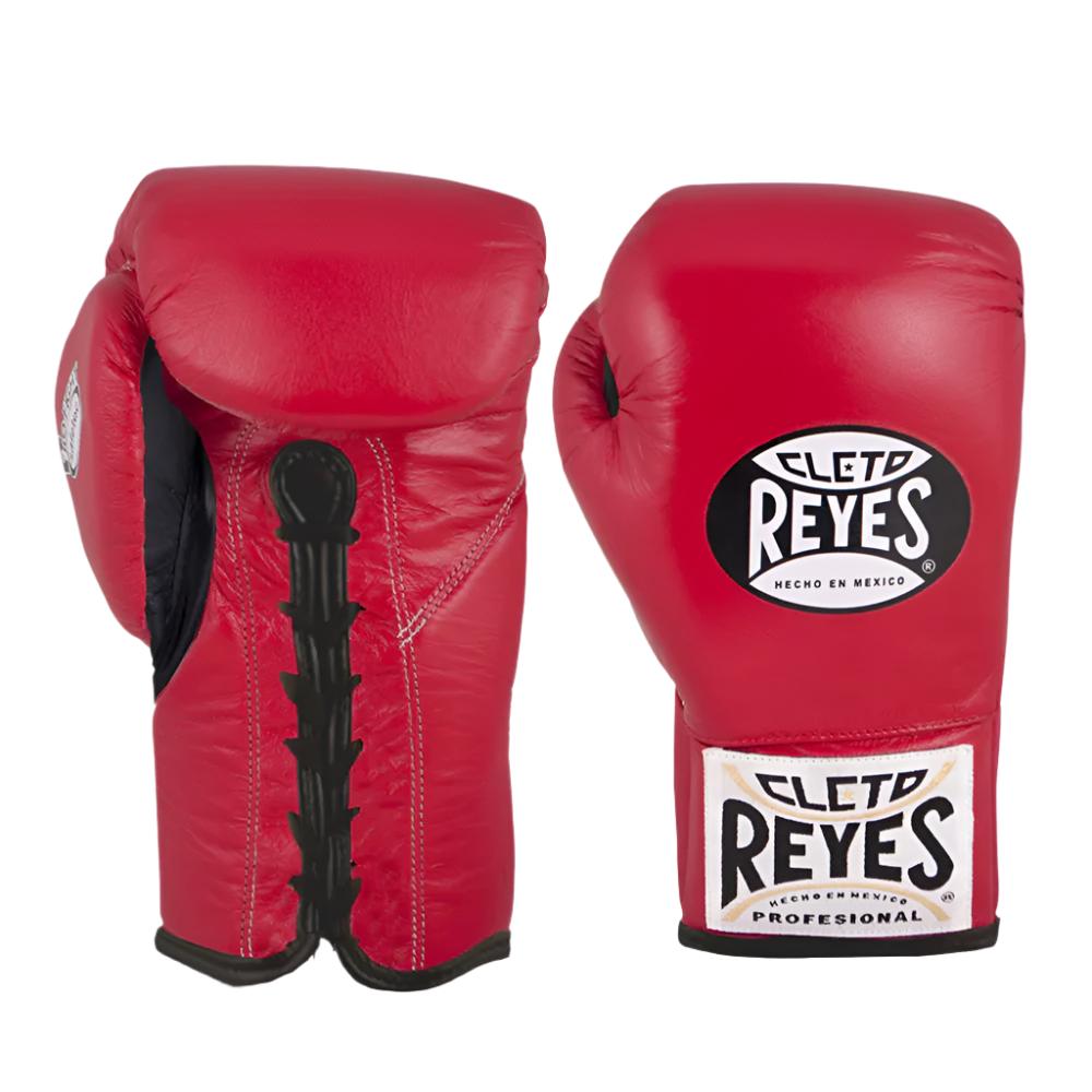 Cleto Reyes Safetech Fight Gloves Red with black Cleto Reyes Boxing Gloves Logo