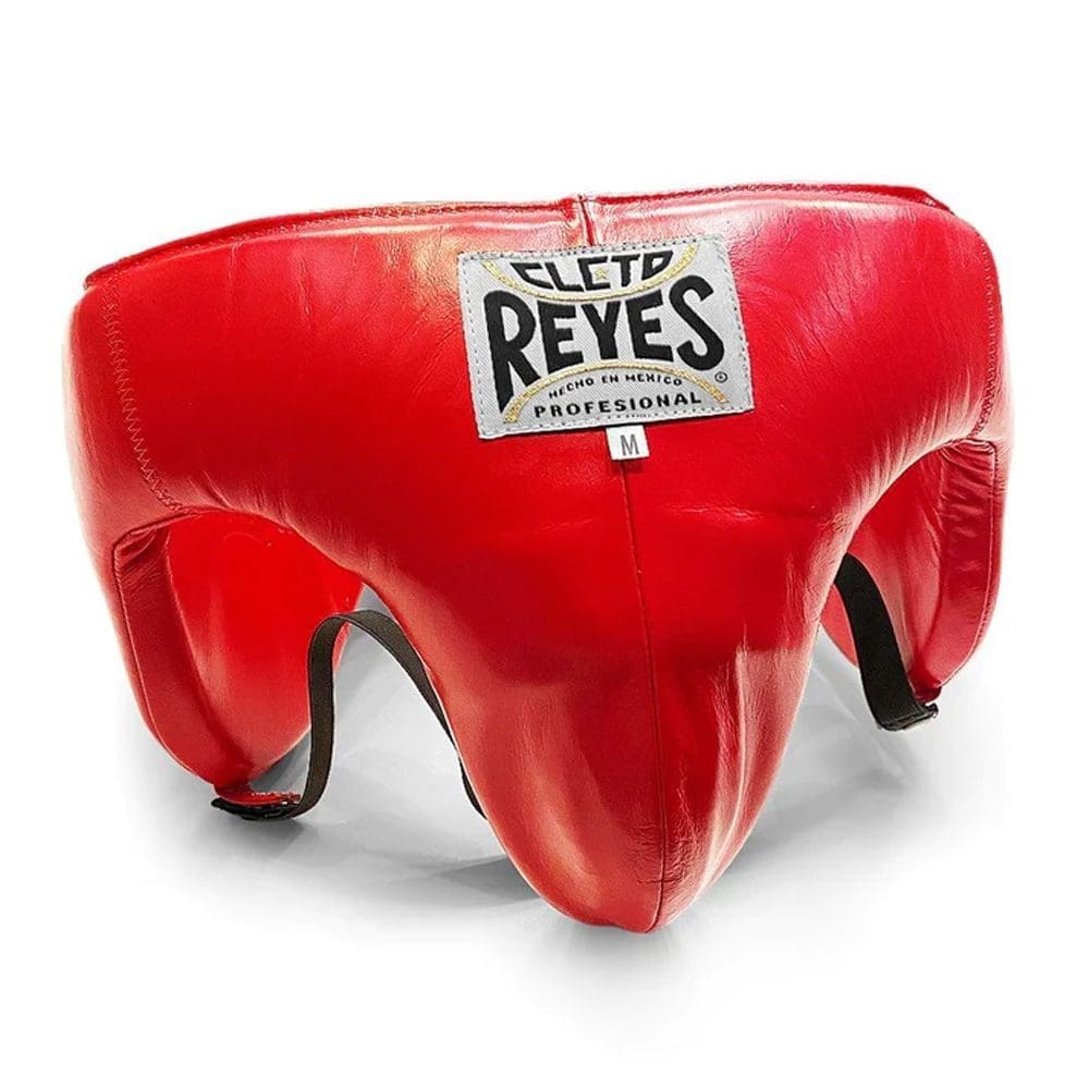 cleto reyes traditional foul protector boxing groin guard red