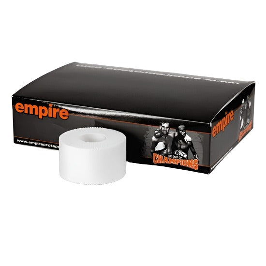 Empire Gym Tape 3.8cm White, behind is a black Empire Pro Box