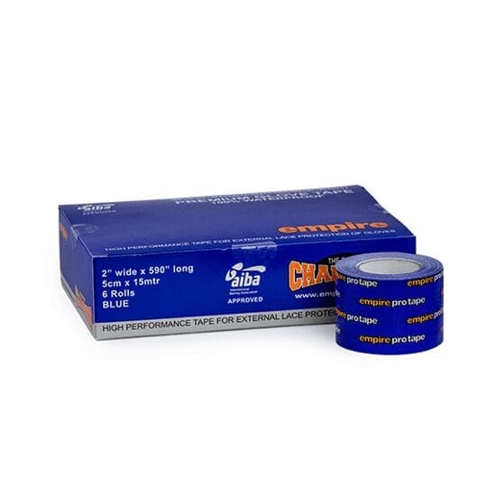 Empire Gloves Tape in blue with a blue Empire glove tape box behind