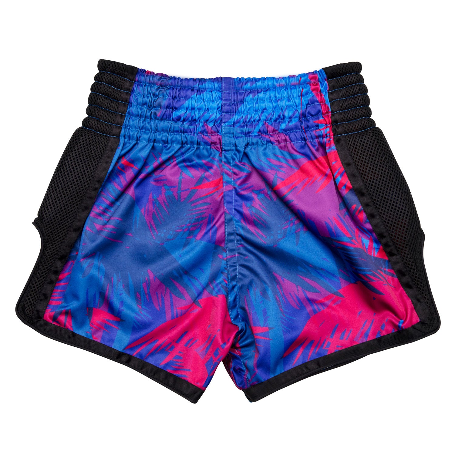 Fairtex Kids Muay Thai Shorts Summer BSK2102 design blue red with black piping