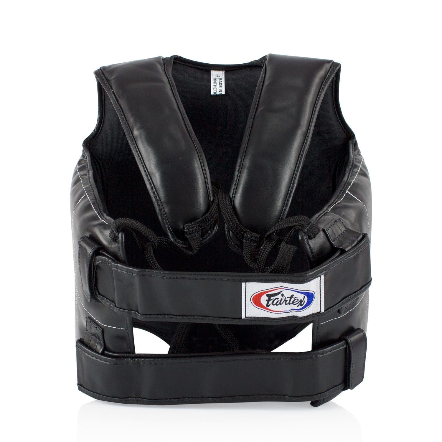 fairtex pv1 kids muay thai body shield black