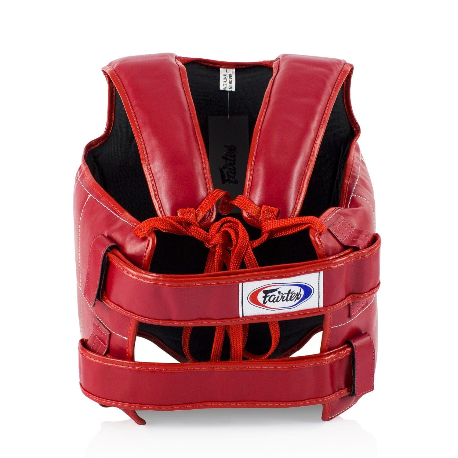 fairtex pv1 kids muay thai body shield red