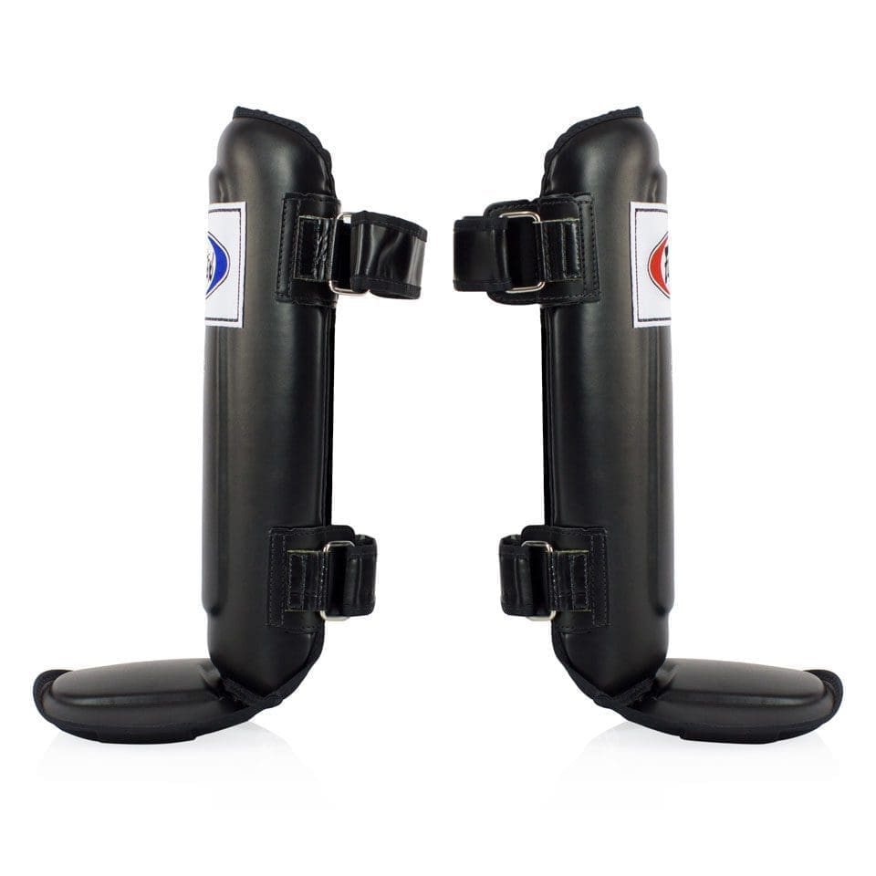 Fairtex Sp3 Muay Thai Shin Guards Black with Fairtex Logo