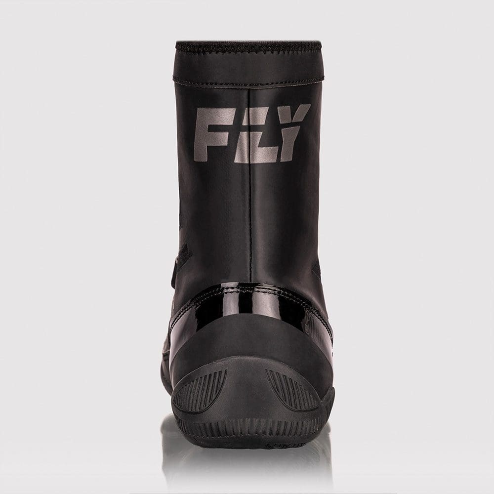 Fly Storm Boxing Boots Black with Grey Logo