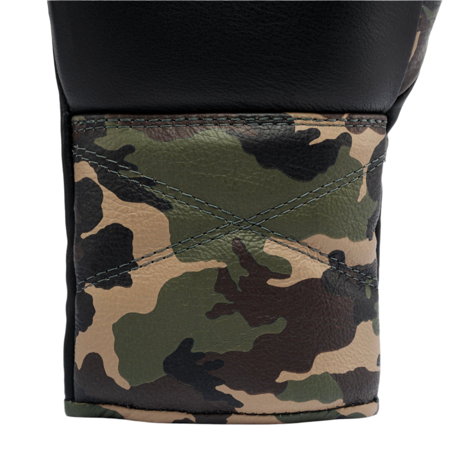 Fly Superlace 2 Boxing Gloves Black Camo close up look of camo wrist cuff