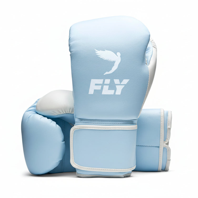 fly superloop pro x 2 boxing gloves pale blue