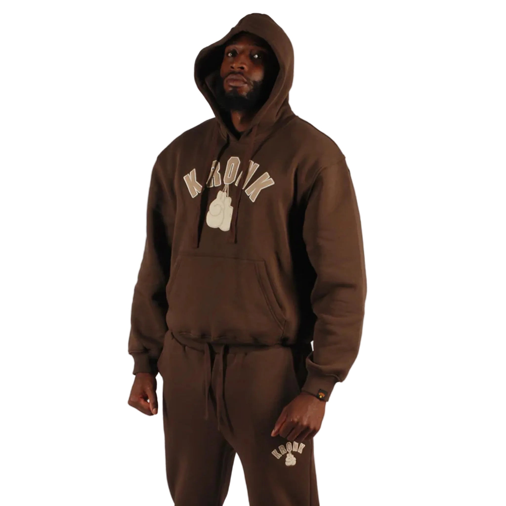 Kronk Gloves Applique Hoody brown