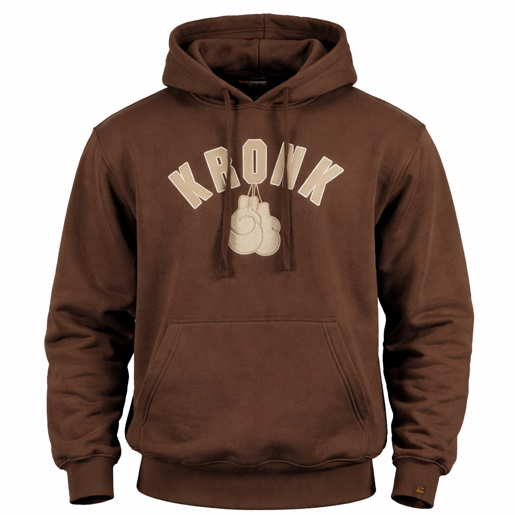 Kronk Gloves Applique Hoody brown