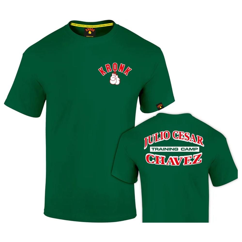 Kronk Julio Cesar Chavez Training Camp T-Shirt green with kronk logo