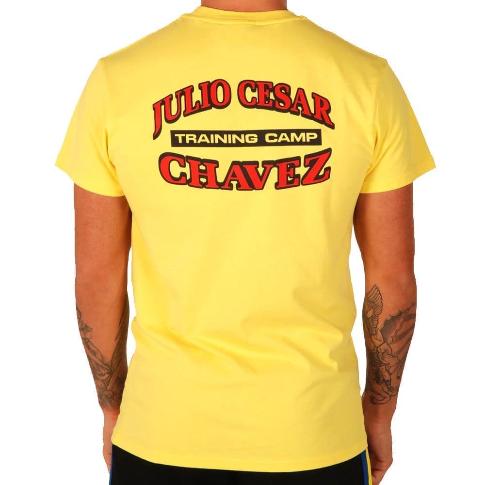 Kronk Julio Cesar Chavez Training Camp T-Shirt Yellow with kronk logo