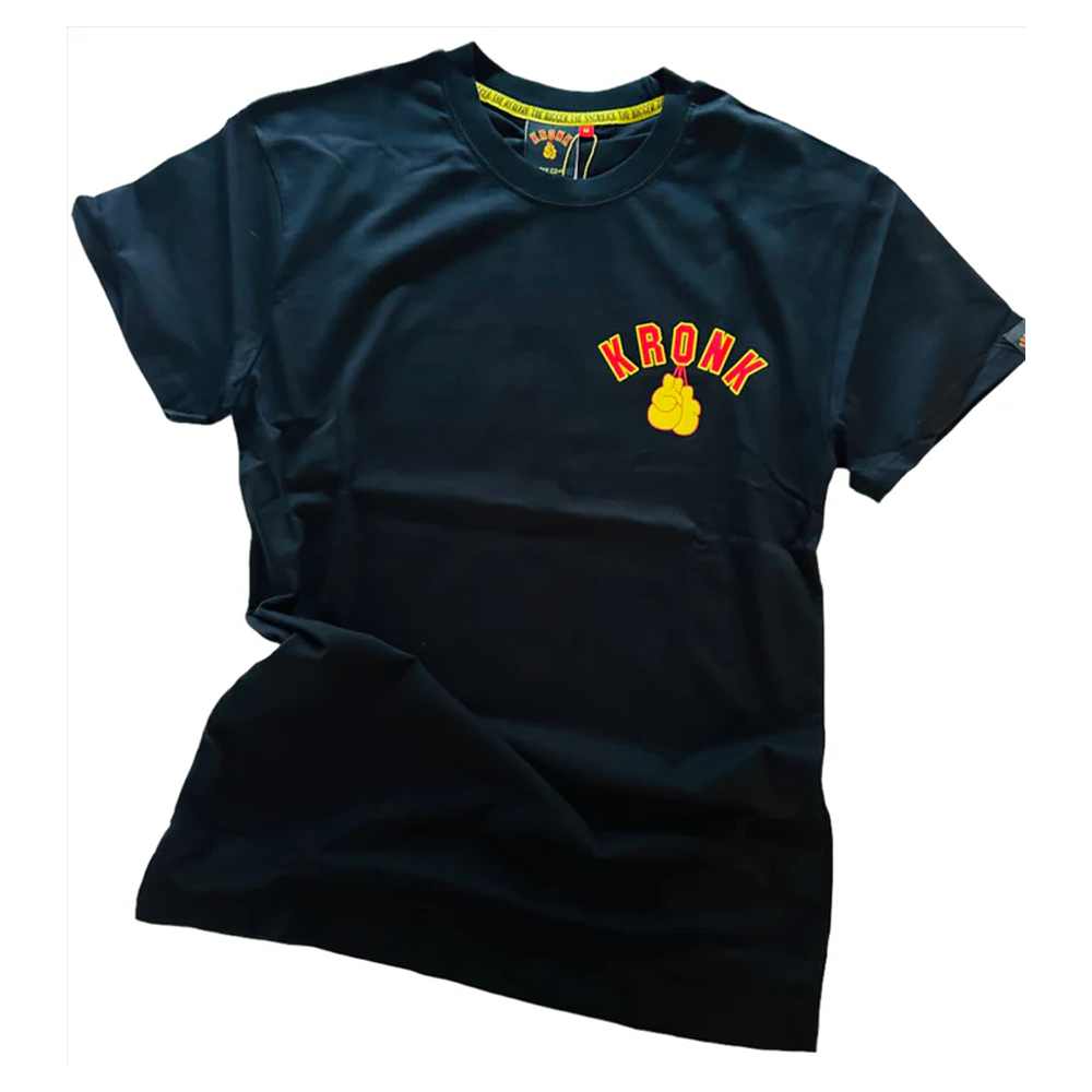 Kronk Thomas Hearns Training Camp T-Shirt black with kronk and Thomas Hearns Print front view