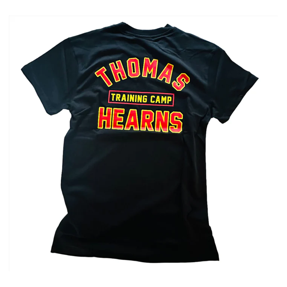Kronk Thomas Hearns Training Camp T-Shirt black with kronk and Thomas Hearns Print back view