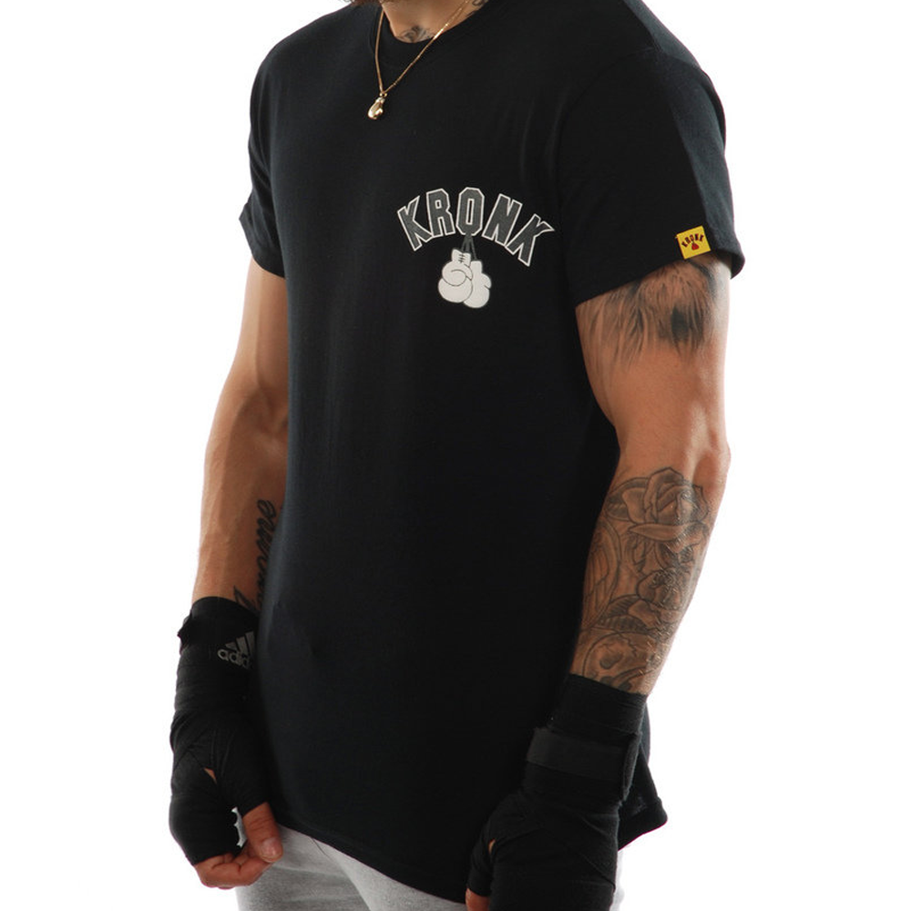 kronk thomas hearns training camp t-shirt black and white front view