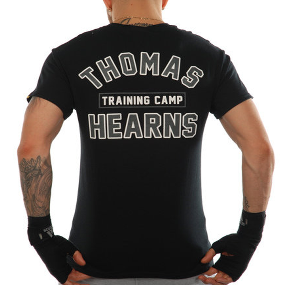 kronk thomas hearns training camp t-shirt black and white back view