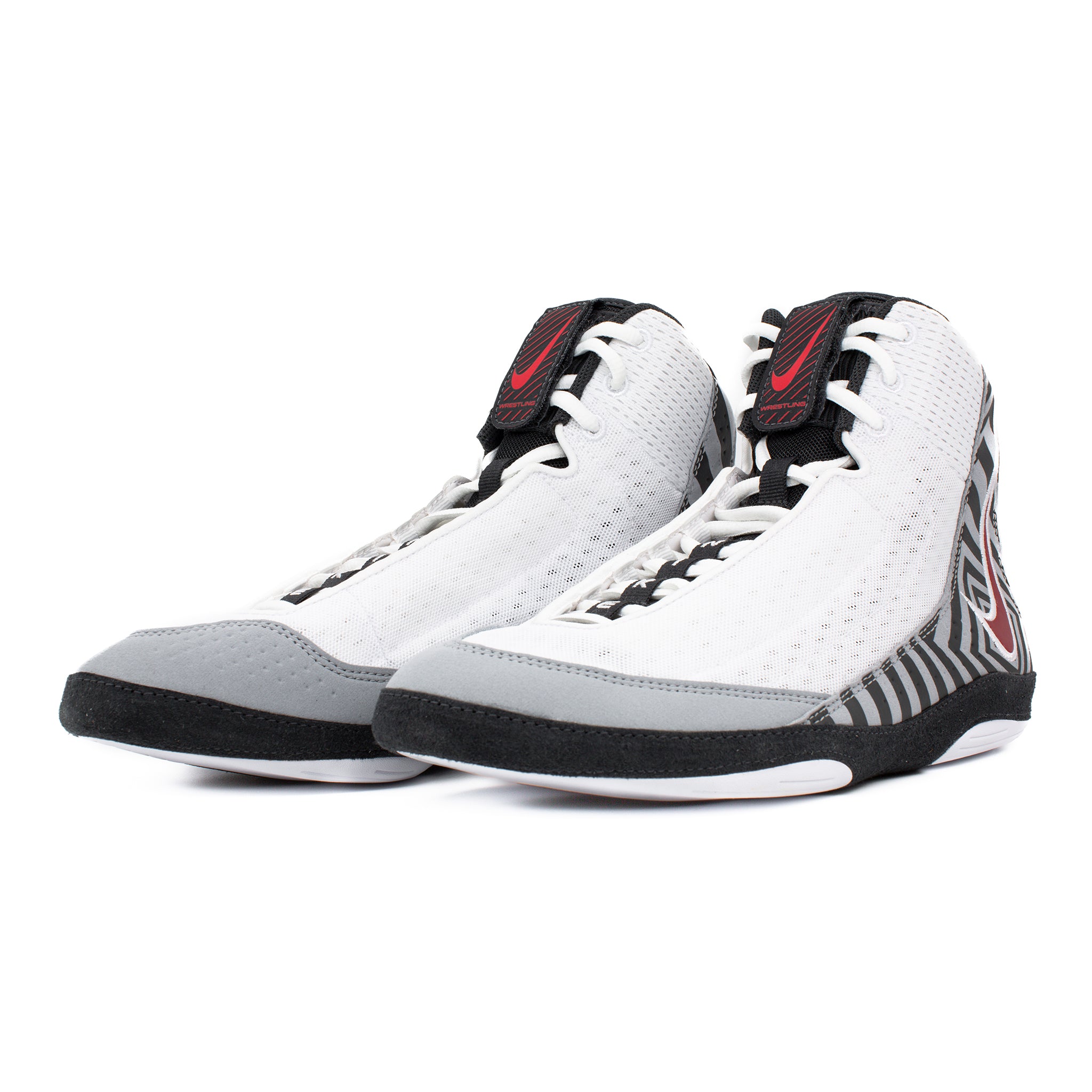 Nike Inflict 4 SE Wrestling Boots White/Red/Grey