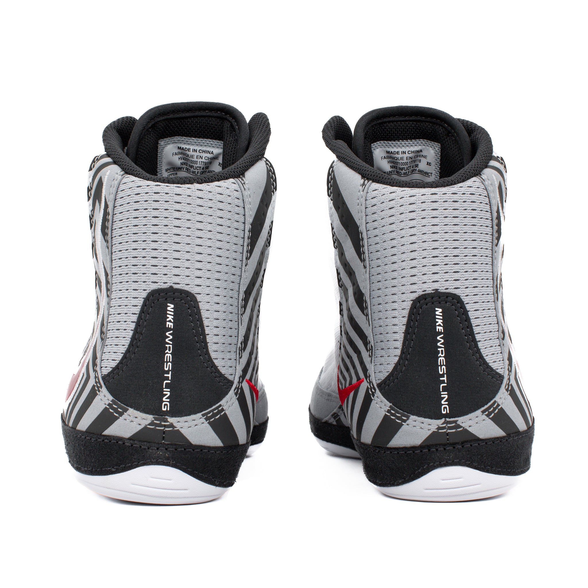 Nike Inflict 4 SE Wrestling Boots White/Red/Grey