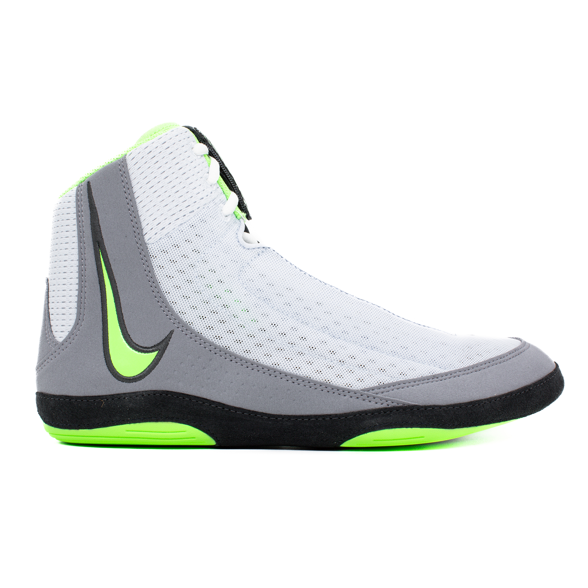 Nike Inflict 4 Wrestling Boots Grey Green White
