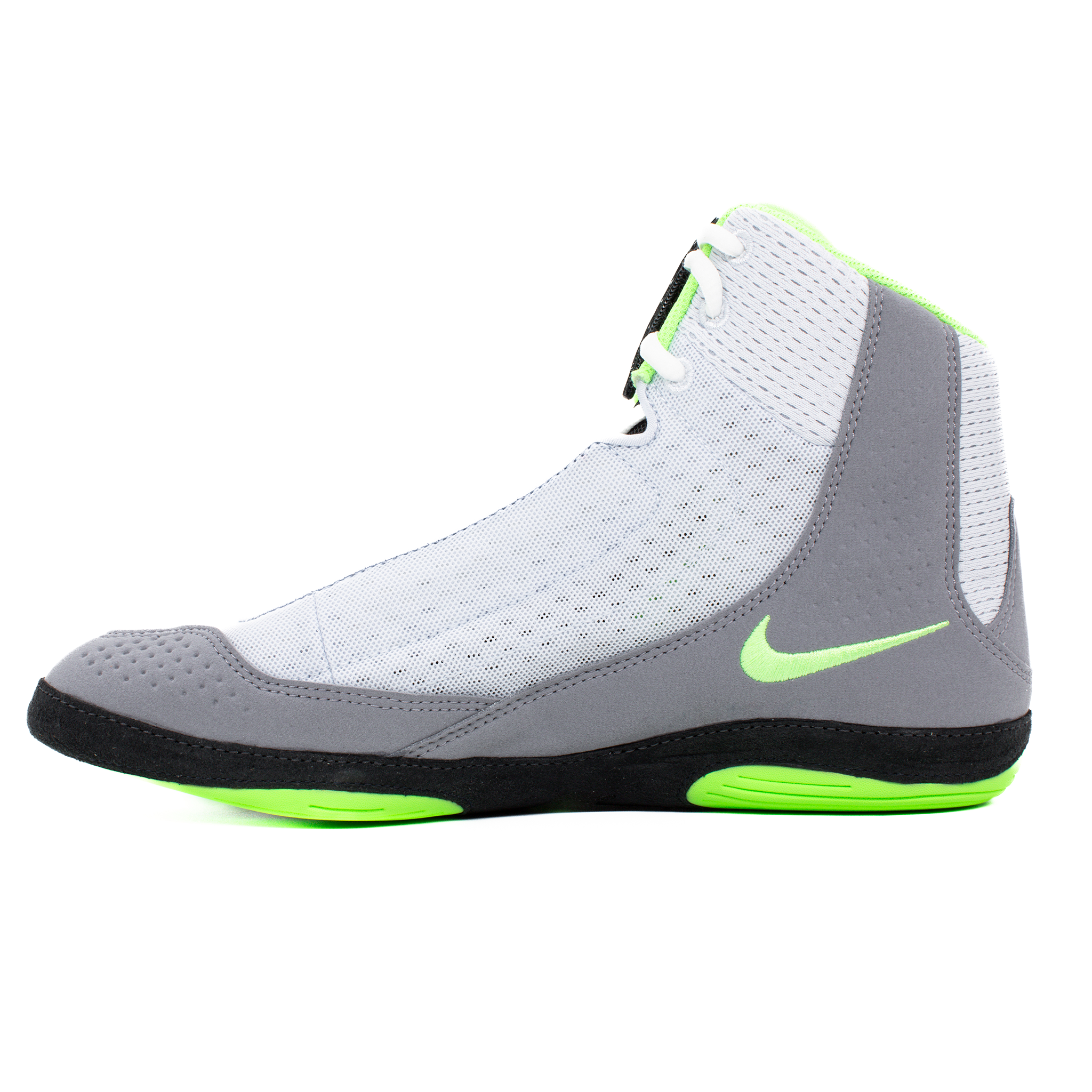 Nike Inflict 4 Wrestling Boots Grey Green White