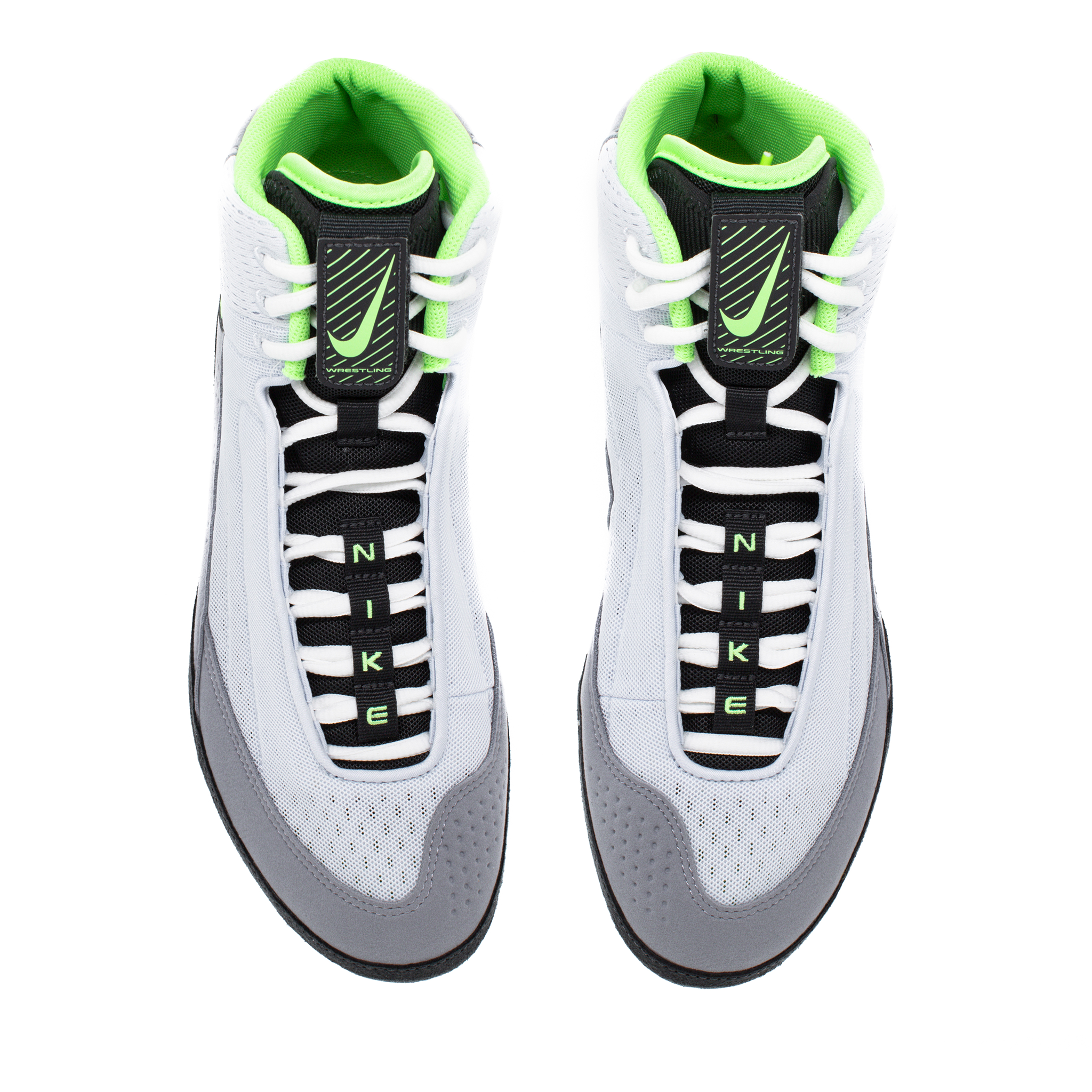 Nike Inflict 4 Wrestling Boots Grey Green White