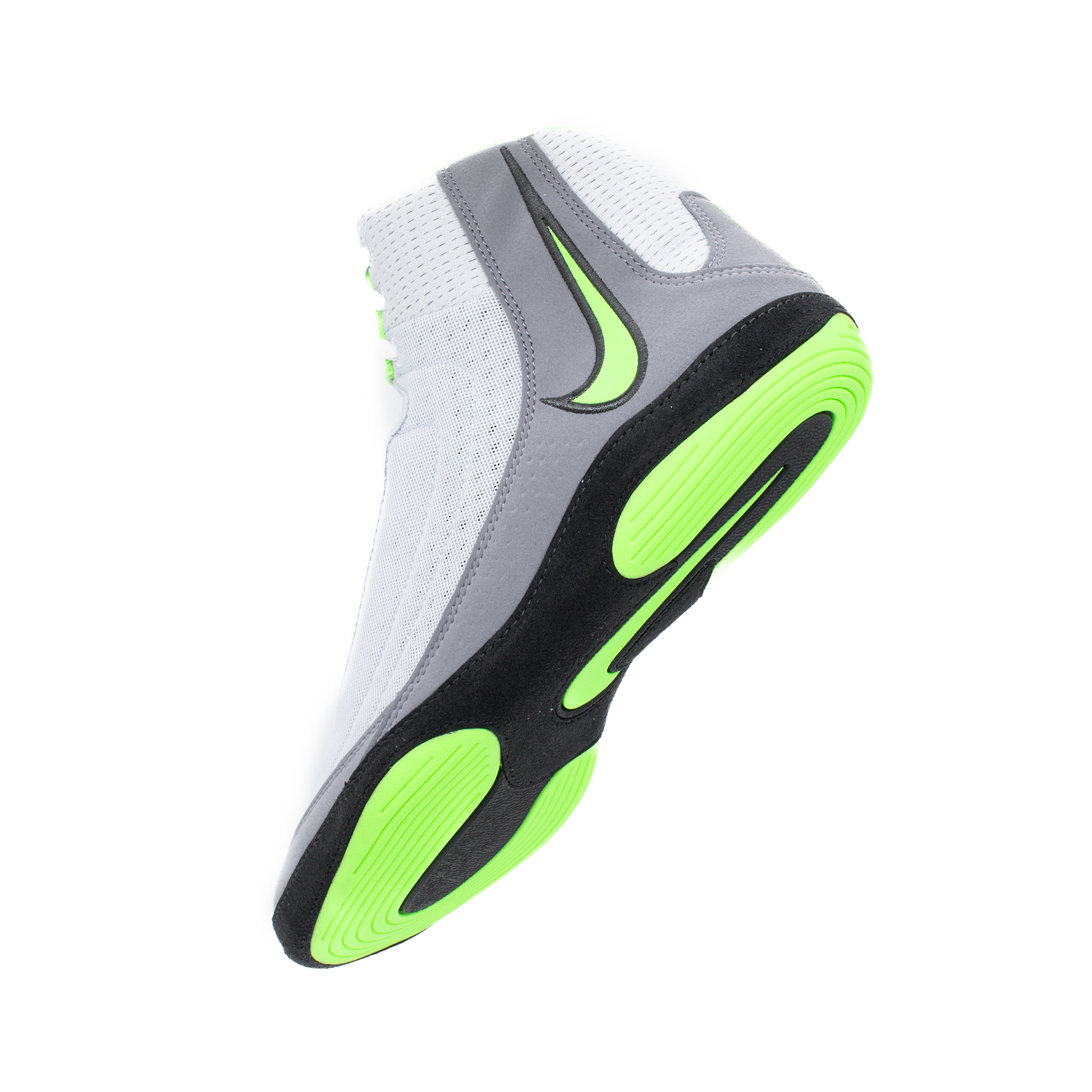 Nike Inflict 4 Wrestling Boots Grey Green White