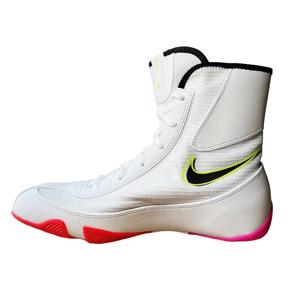 Nike Machomai SE olympic Boxing Boots - White/Black/Pink/Bright Crimson