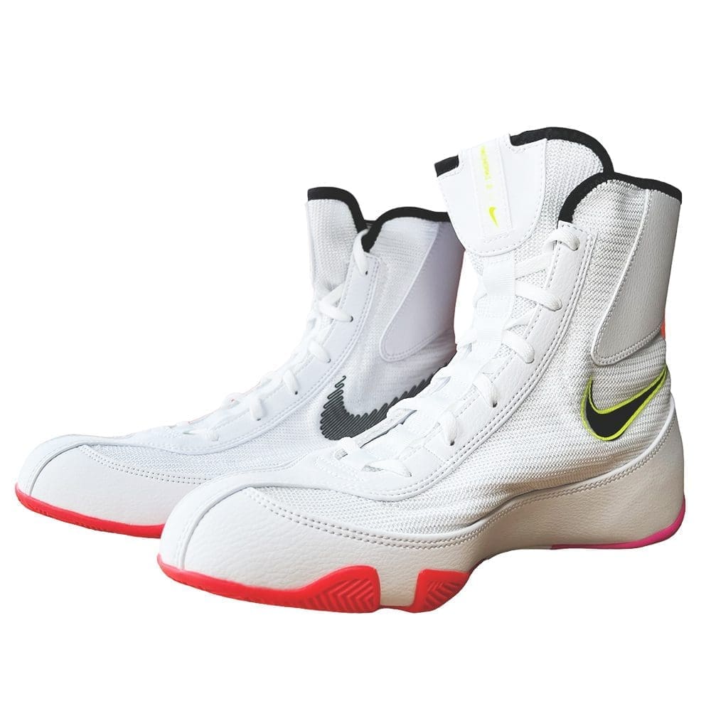 Nike Machomai SE olympic Boxing Boots - White/Black/Pink/Bright Crimson