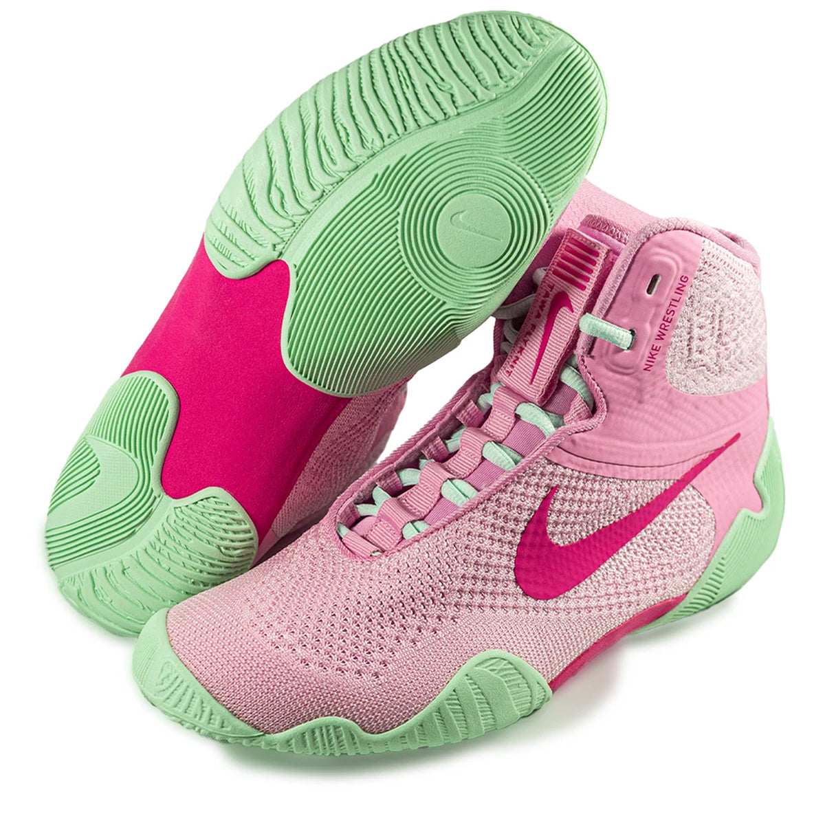 Nike Tawa Wrestling Boots Pink foam/Desert PiRise-Artic Green