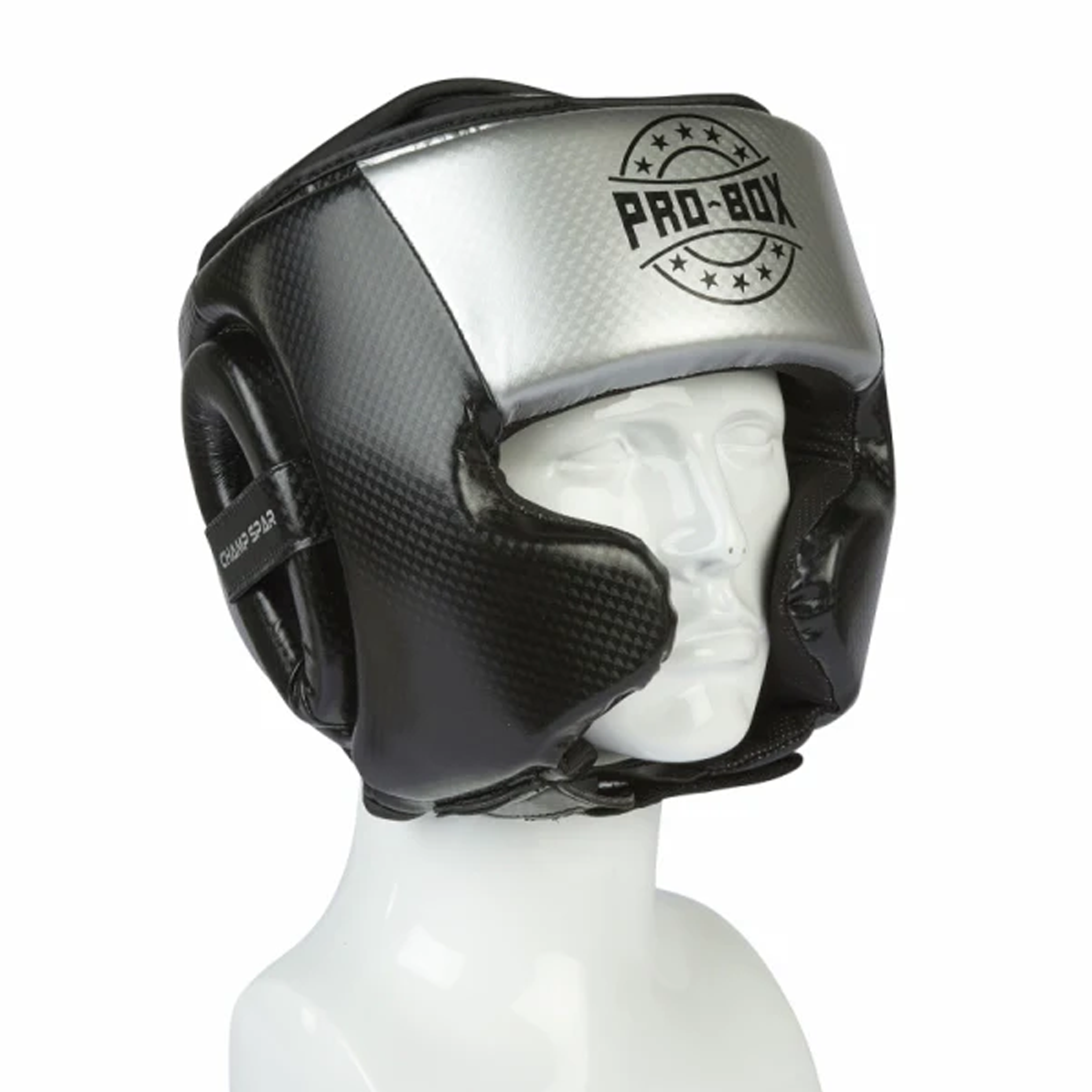 Pro-Box Champ Spar Head Guard  black silver