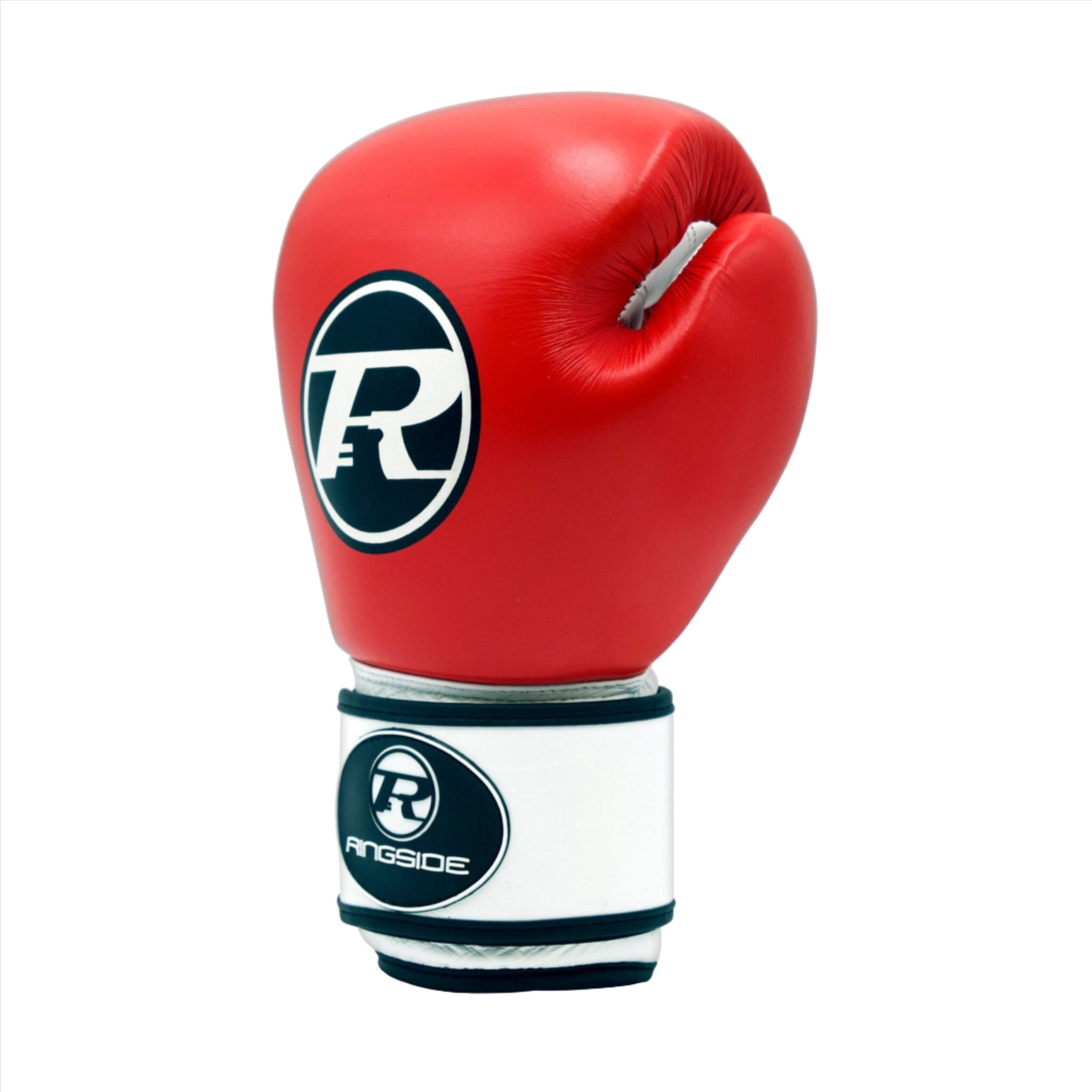 Ringside Club Gloves Red with black and white Ringside logo